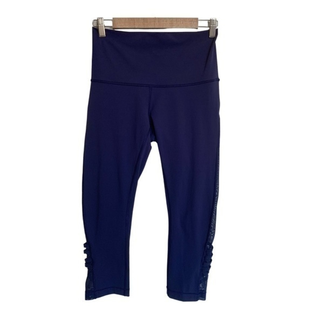 LULULEMON Minimalist Crop Hero Blue Size 8 - Picture 16 of 16